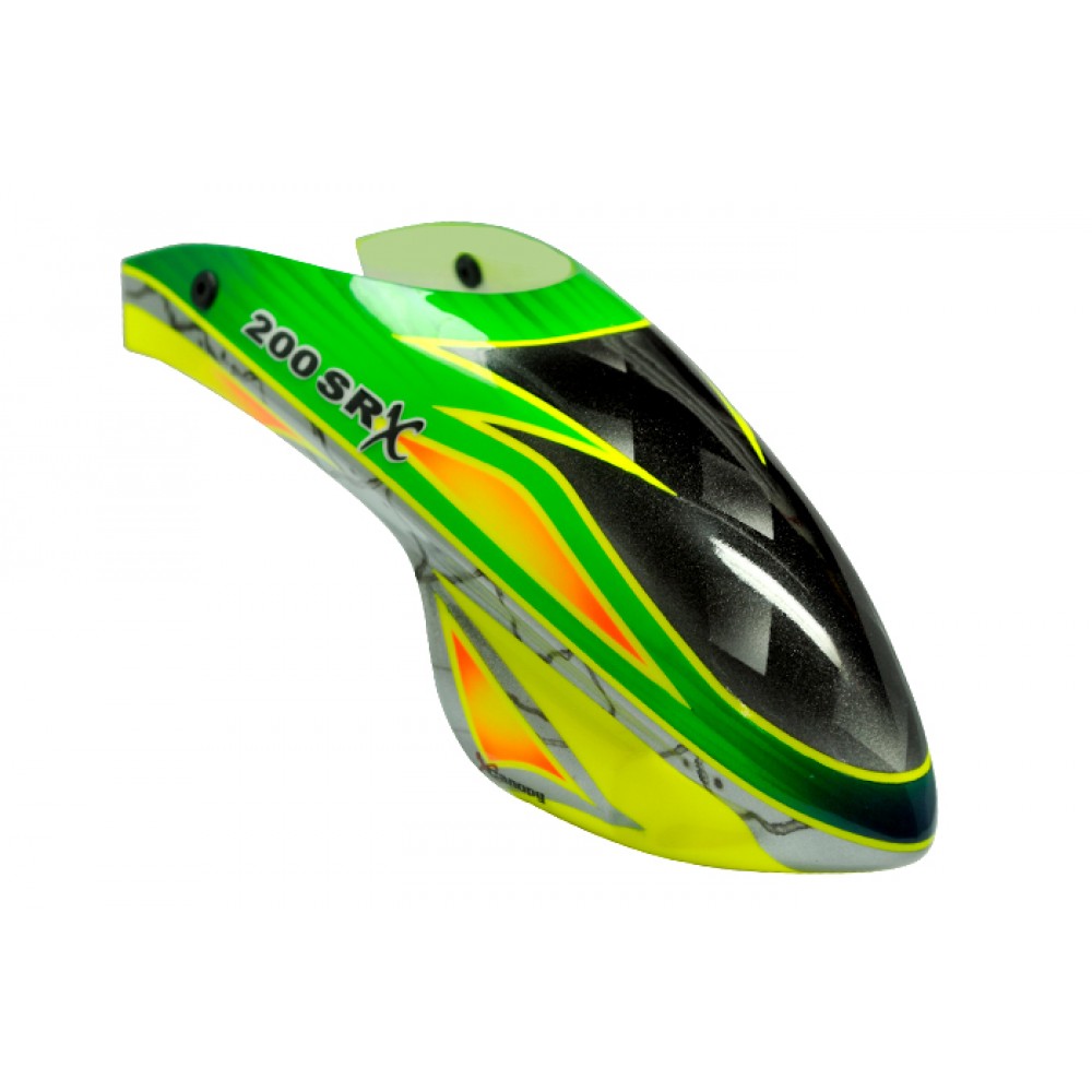 XCanopy Airbrush Fiberglass Green Arrow Canopy BLADE 200 SRX